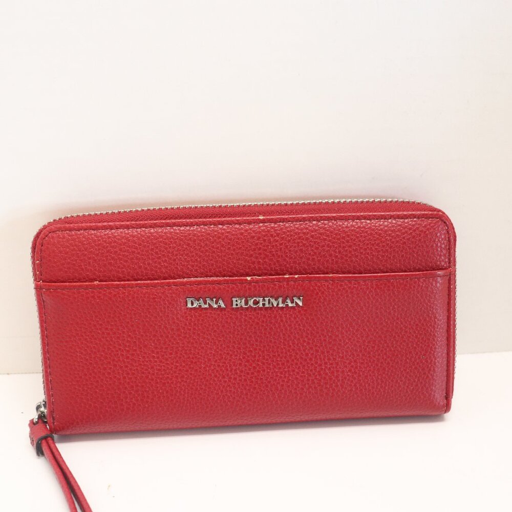 Dana Buchman Zip Around Wristlet Red Wallet